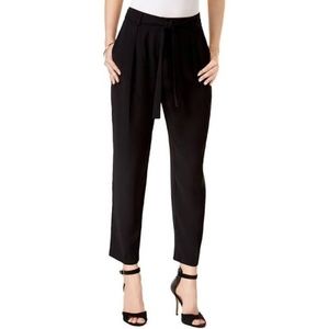 bar III Womens Belted Straight Casual Wide Leg Pan